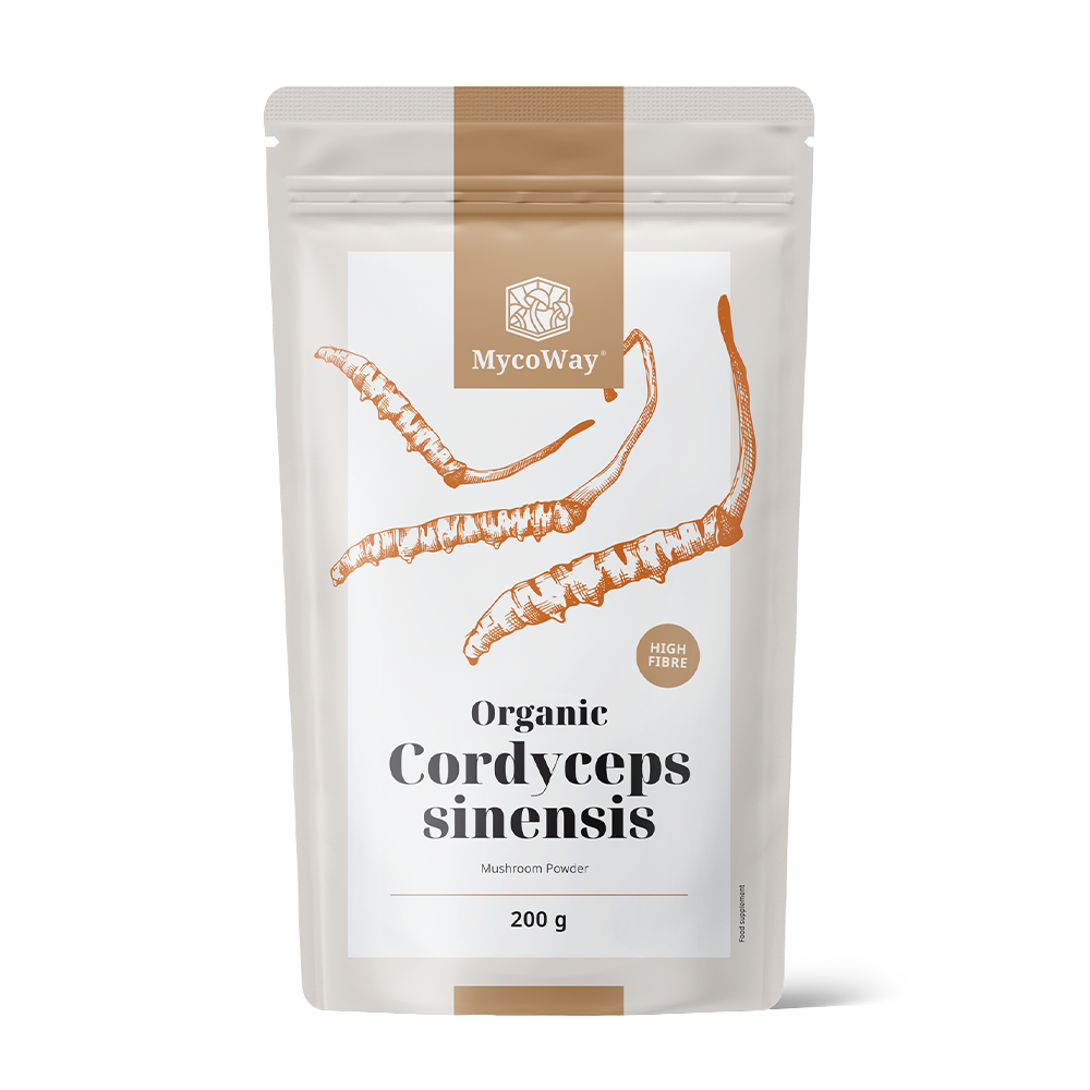 BIO Cordyceps sinensis in Pulverform.